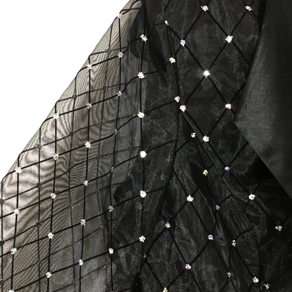 R & M Collections Black Jeweled Blazer Sz 10 - Picture 3 of 8